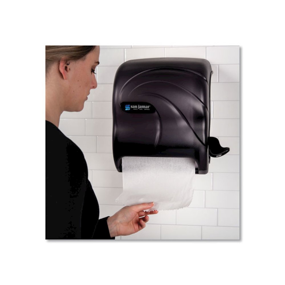 Element Lever Roll Towel Dispenser, Oceans, 12.5 x 8.5 x 12.75, Black Pearl. Picture 7