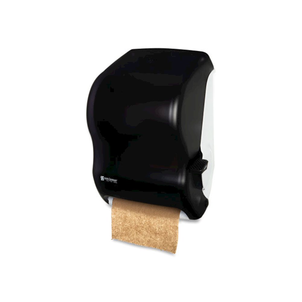 Lever Roll Towel Dispenser, Classic, 12.94 x 9.25 x 16.5, Transparent Black Pearl. Picture 2