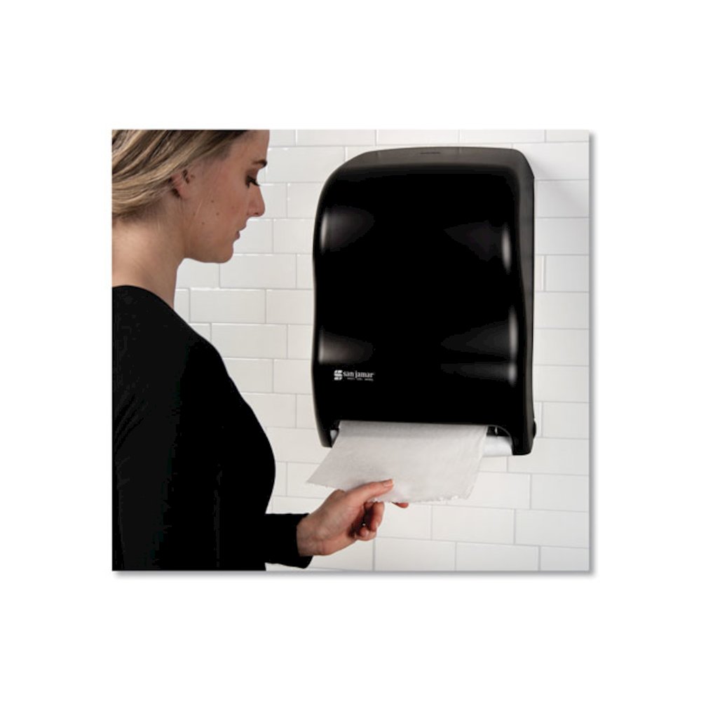 Tear-N-Dry Touchless Roll Towel Dispenser, 11.75 x 9 x 15.5, Black Pearl. Picture 7