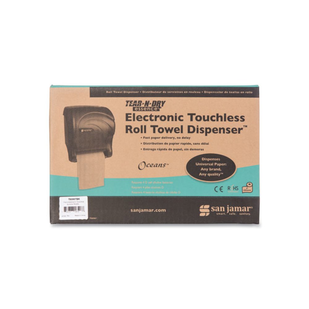 Tear-N-Dry Essence Touchless Towel Dispenser, 11.75 x 9.13 x 14.44, Black Pearl. Picture 6