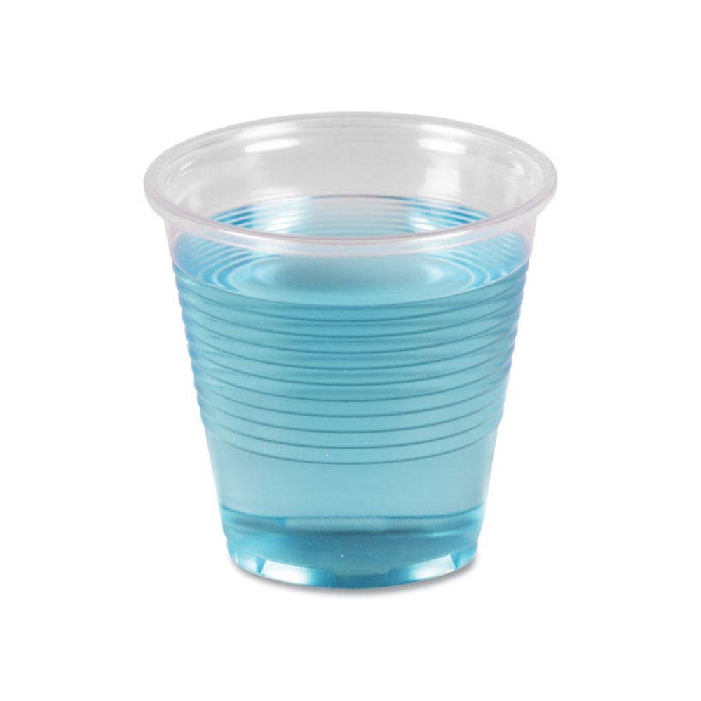Translucent Plastic Cold Cups, 5 oz, 100/Sleeve, 25 Sleeves/Carton. Picture 3