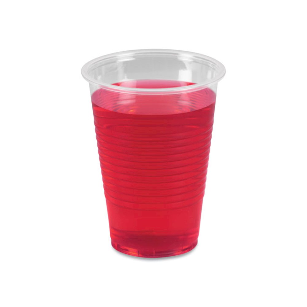Translucent Plastic Cold Cups, 9 oz, 100/Sleeve, 25 Sleeves/Carton. Picture 5