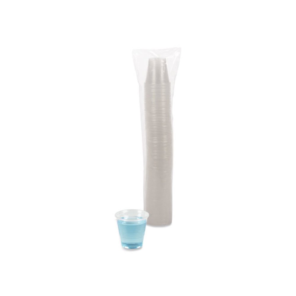 Translucent Plastic Cold Cups, 5 oz, 100/Sleeve, 25 Sleeves/Carton. Picture 1