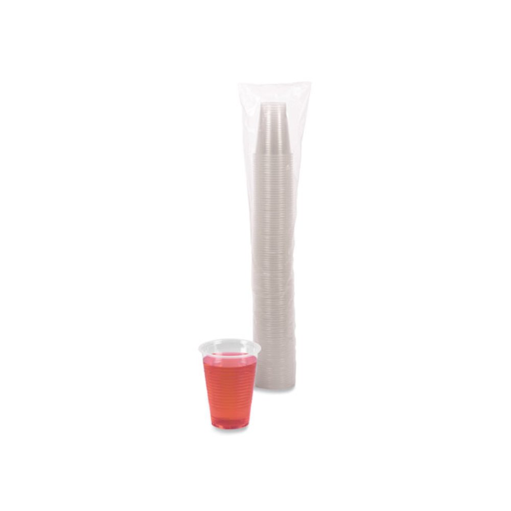 Translucent Plastic Cold Cups, 9 oz, 100/Sleeve, 25 Sleeves/Carton. Picture 3
