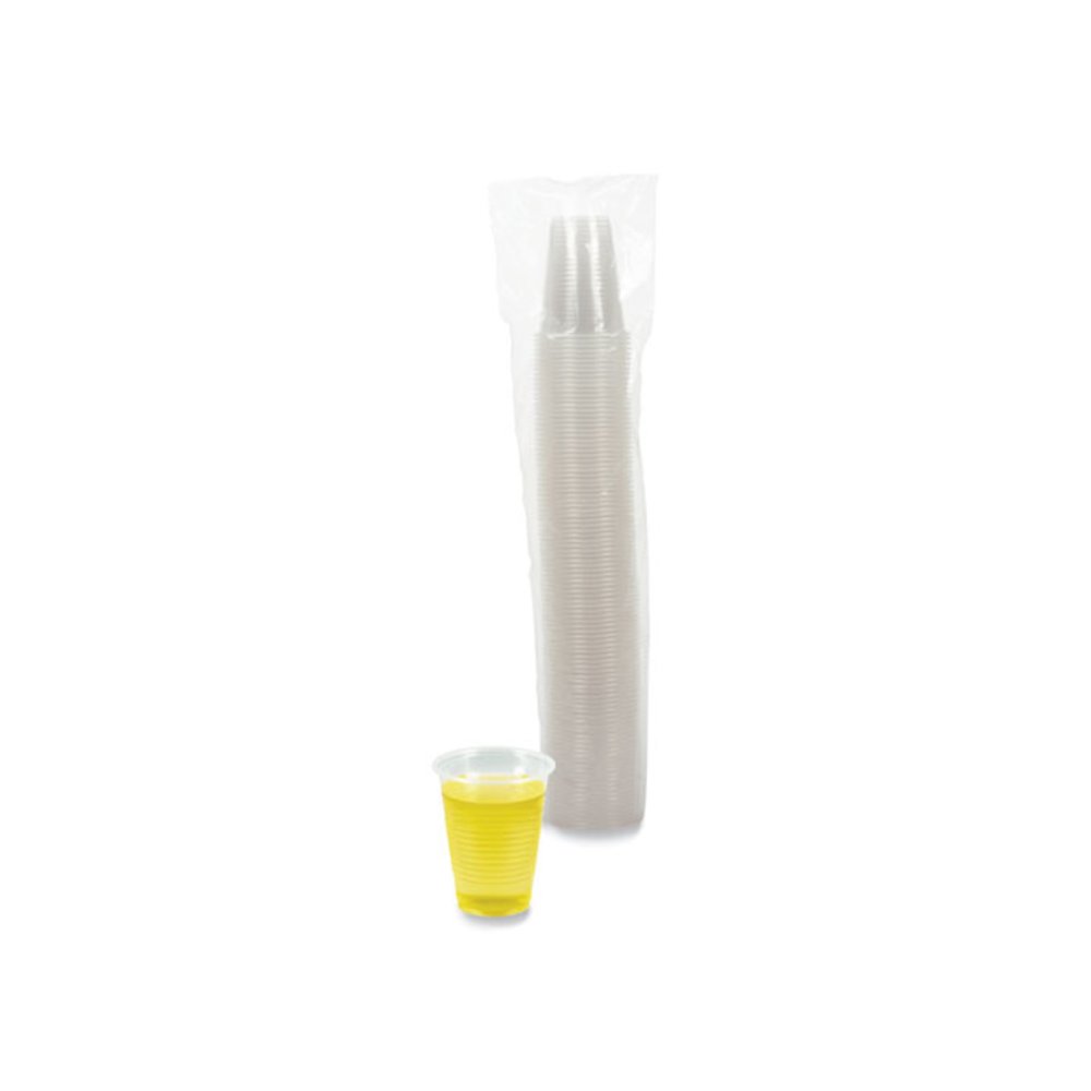 Translucent Plastic Cold Cups, 7 oz, 100/Sleeve, 25 Sleeves/Carton. Picture 3