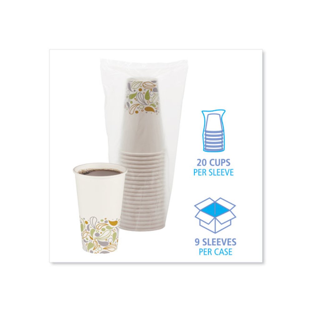 Deerfield Printed Paper Hot Cups, 16 oz, 50/Sleeve, 20 Sleeves/Carton. Picture 5