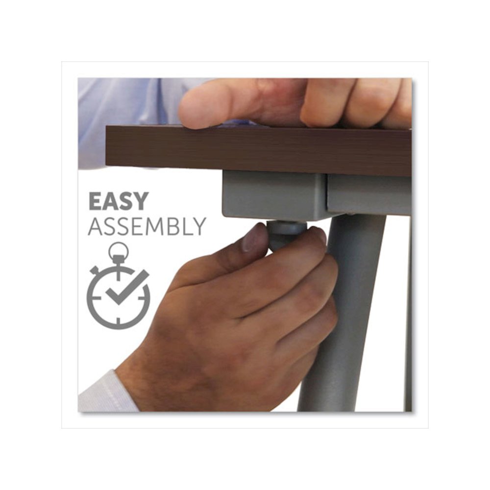 Trento Line Rectangular Desk, 59.13" x 23.63" x 29.5", Cherry. Picture 7