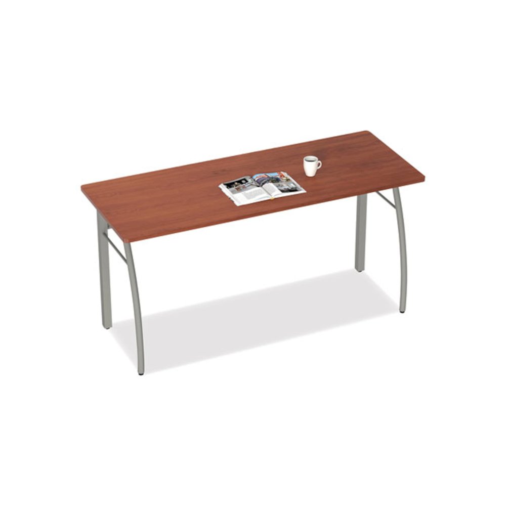 Trento Line Rectangular Desk, 59.13" x 23.63" x 29.5", Cherry. Picture 1