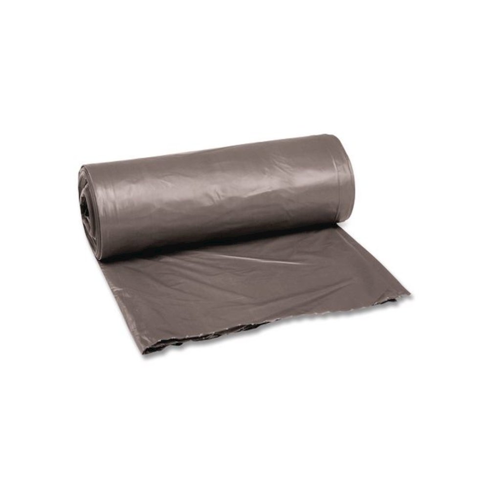 Low-Density Waste Can Liners, 30 gal, 0.95 mil, 30" x 36", Gray, Perforated Roll, 25 Bags/Roll, 4 Rolls/Carton. Picture 1