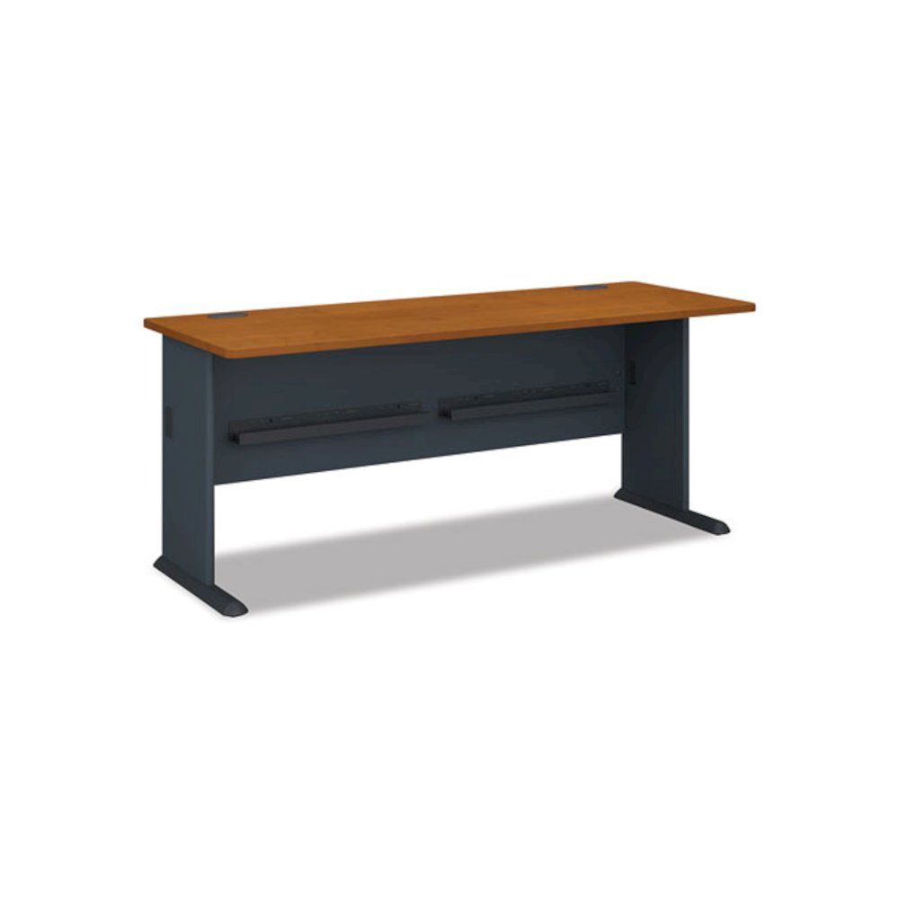 Enterprise Collection Double Pedestal Desk, 70.13" x 28.63" x 29.75", Harvest Cherry, (Box 2 of 2). Picture 1