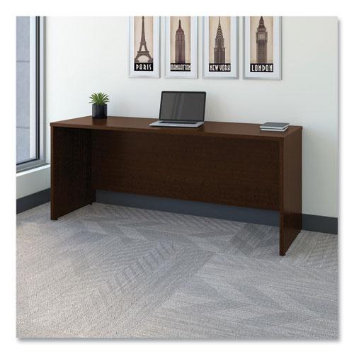 Series C Collection Desk Shell, 66" x 29.38" x 29.88", Hansen Cherry/Graphite Gray. Picture 2