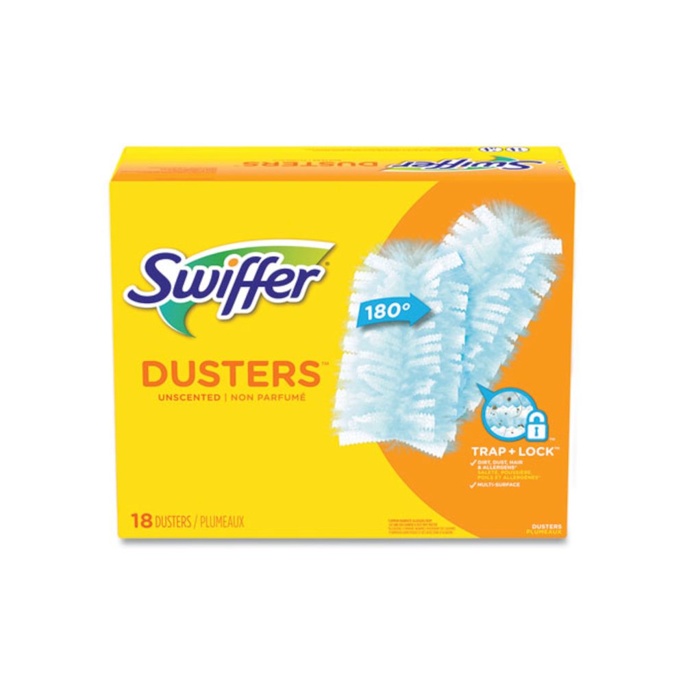 Dusters Refill, Fiber Bristle, Light Blue, 18/Box. Picture 1