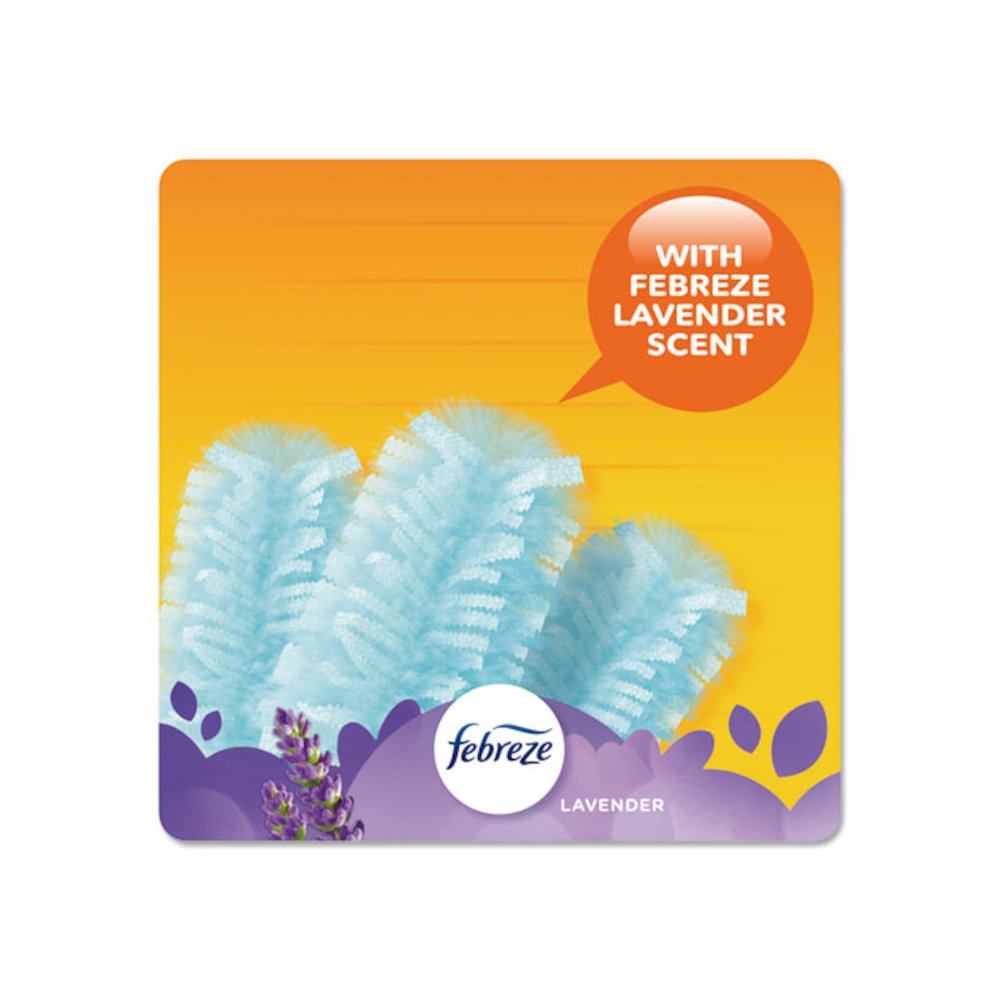 Dusters Refill, DustLock Fiber, Lavender Vanilla Scent, Light Blue, 10/Box, 4 Boxes/Carton. Picture 5