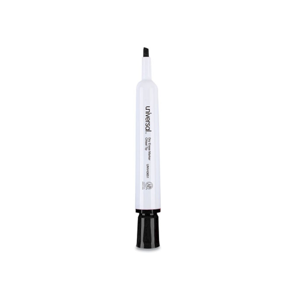 Dry Erase Marker, Broad Chisel Tip, Black, Dozen. Picture 6
