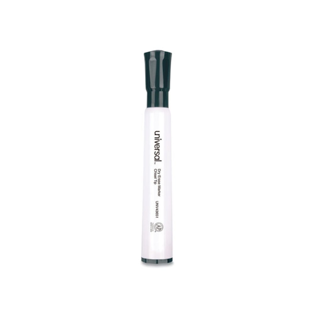Dry Erase Marker, Broad Chisel Tip, Black, Dozen. Picture 2