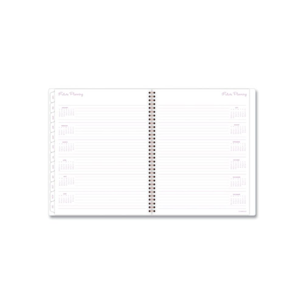 Mina Weekly/Monthly Planner, Floral Artwork, 11 x 8.5, White/Violet/Peach Cover, 12-Month (Jan to Dec): 2026. Picture 6