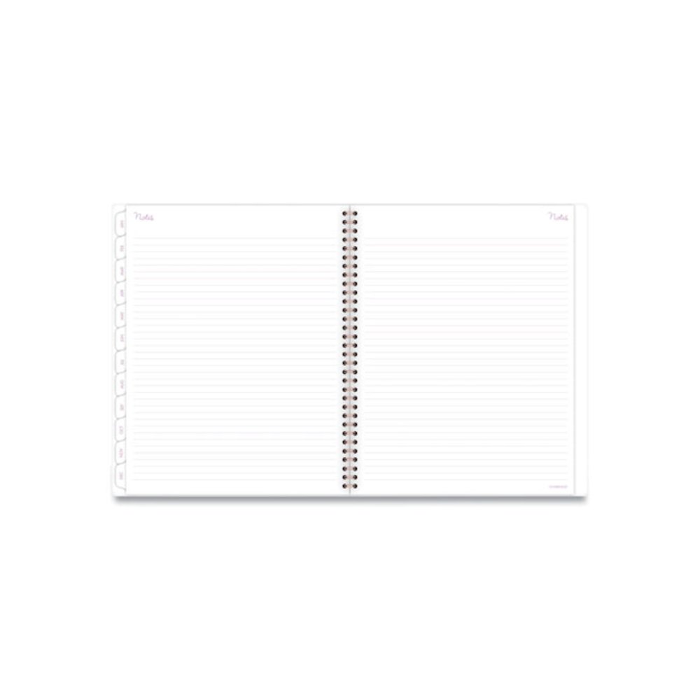 Mina Weekly/Monthly Planner, Floral Artwork, 11 x 8.5, White/Violet/Peach Cover, 12-Month (Jan to Dec): 2026. Picture 7