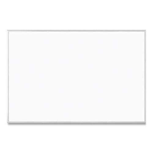 Magnetic Dry Erase Board with Aluminum Frame, 72" x 48" (Actual Size: 70" x 47"), White Surface, Satin Aluminum Frame. Picture 4