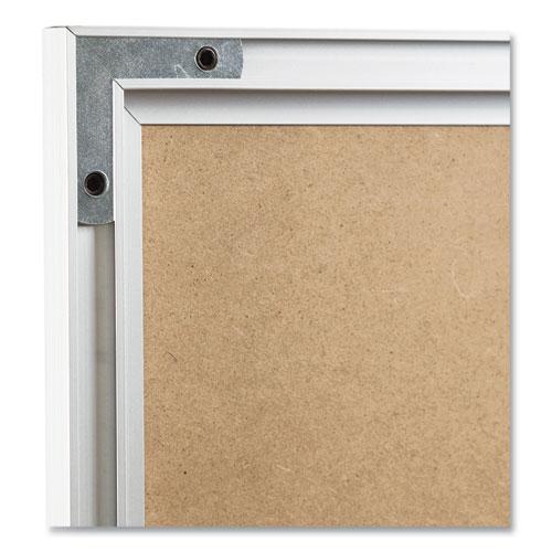 Magnetic Dry Erase Board with Aluminum Frame, 72" x 48" (Actual Size: 70" x 47"), White Surface, Satin Aluminum Frame. Picture 5