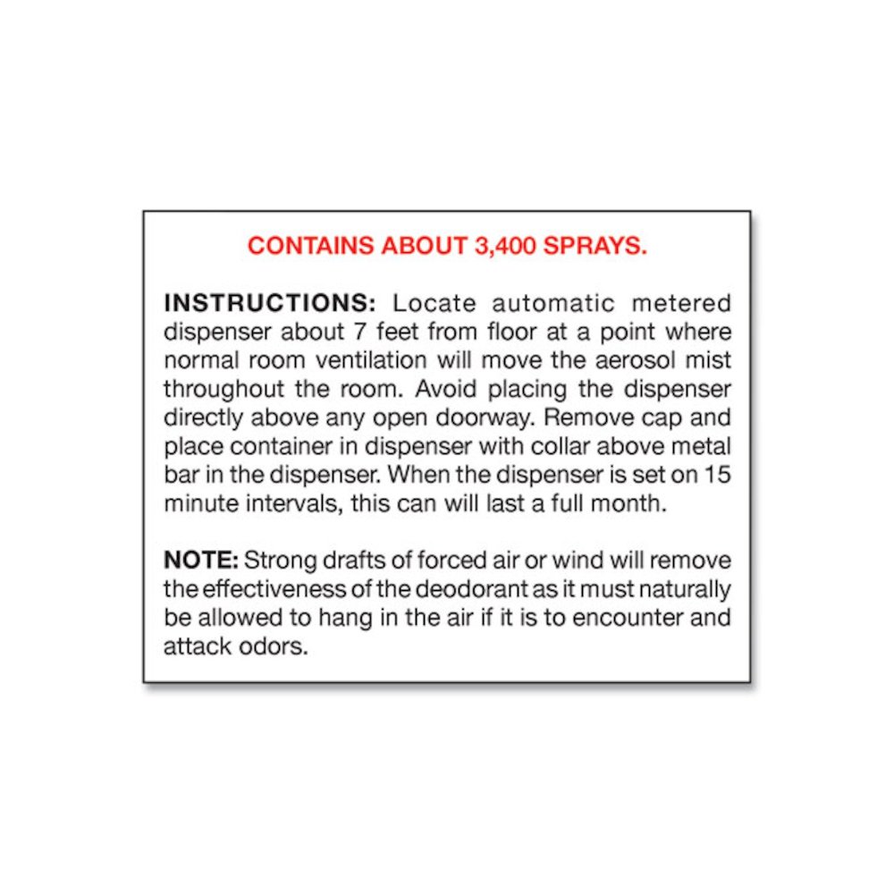 Metered Concentrated Room Deodorant, 7 oz Aerosol Spray, 12/Carton. Picture 2