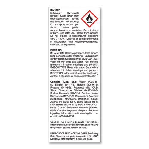No-Vacuum Carpet Freshener, Fresh Scent, 14 oz Aerosol Spray, 12/Carton. Picture 4