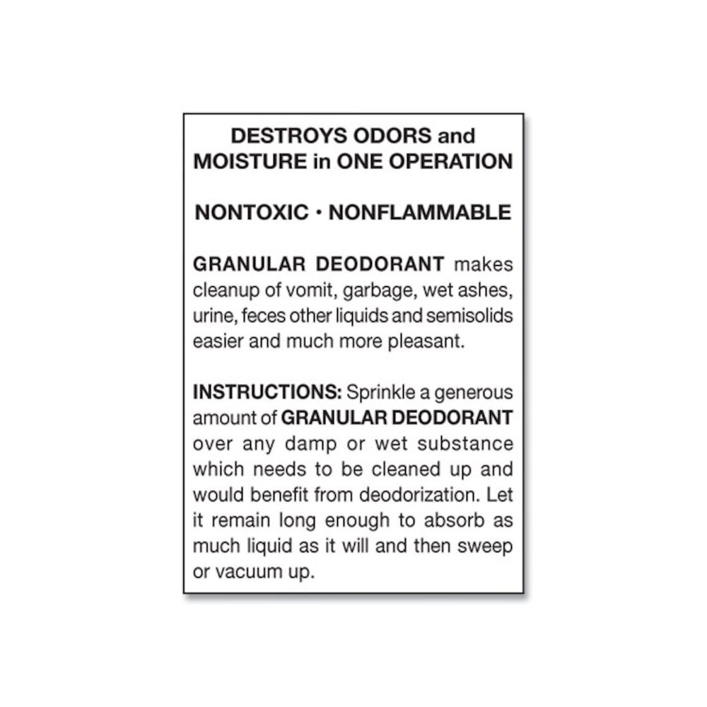 Granular Deodorant, Lemon, 16 oz, Shaker Can, 12/Carton. Picture 3