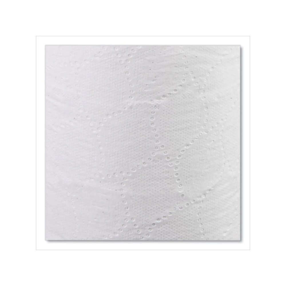 Two-Ply Toilet Tissue, Septic Safe, White, 4.5 x 4.5, 500 Sheets/Roll, 96 Rolls/Carton. Picture 5