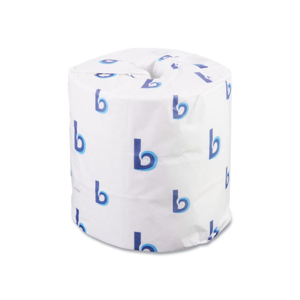Two-Ply Toilet Tissue, Septic Safe, White, 4.5 x 4.5, 500 Sheets/Roll, 96 Rolls/Carton. Picture 1