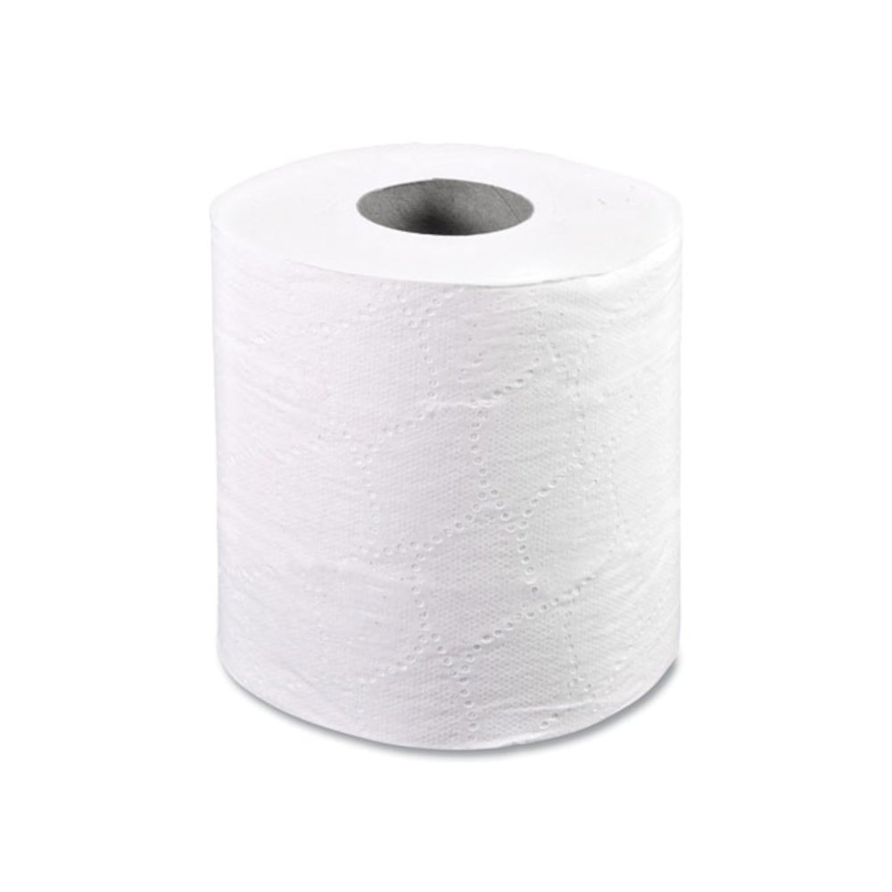 Two-Ply Toilet Tissue, Septic Safe, White, 4.5 x 4.5, 500 Sheets/Roll, 96 Rolls/Carton. Picture 2