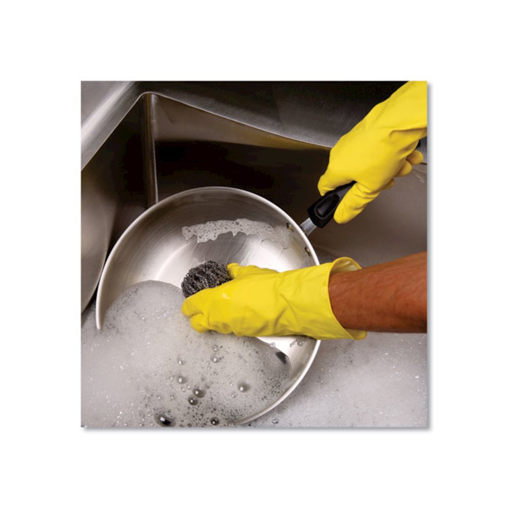 Stainless Steel Scrubber, Large Size, 2.5 x 2.75, Steel Gray, 12/Carton. Picture 3