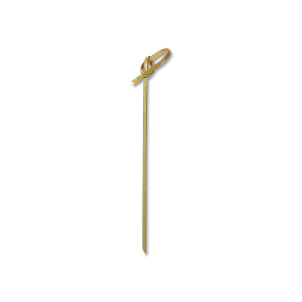 Knotted Bamboo Pick, Paper, 4", Natural, 100/Pack, 10 Packs/Carton. Picture 1