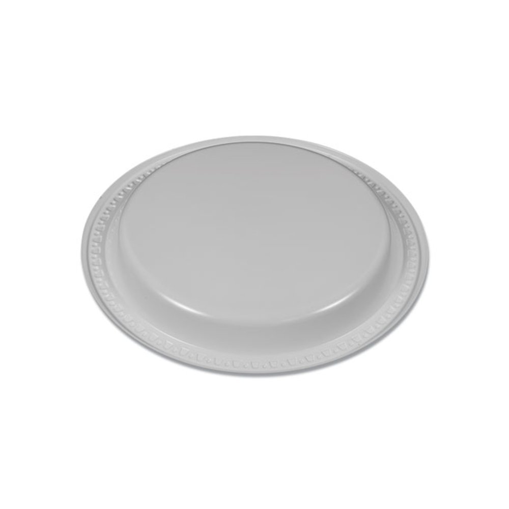 Plastic Dinnerware, Plates, 6" dia, White, 125/Pack. Picture 5