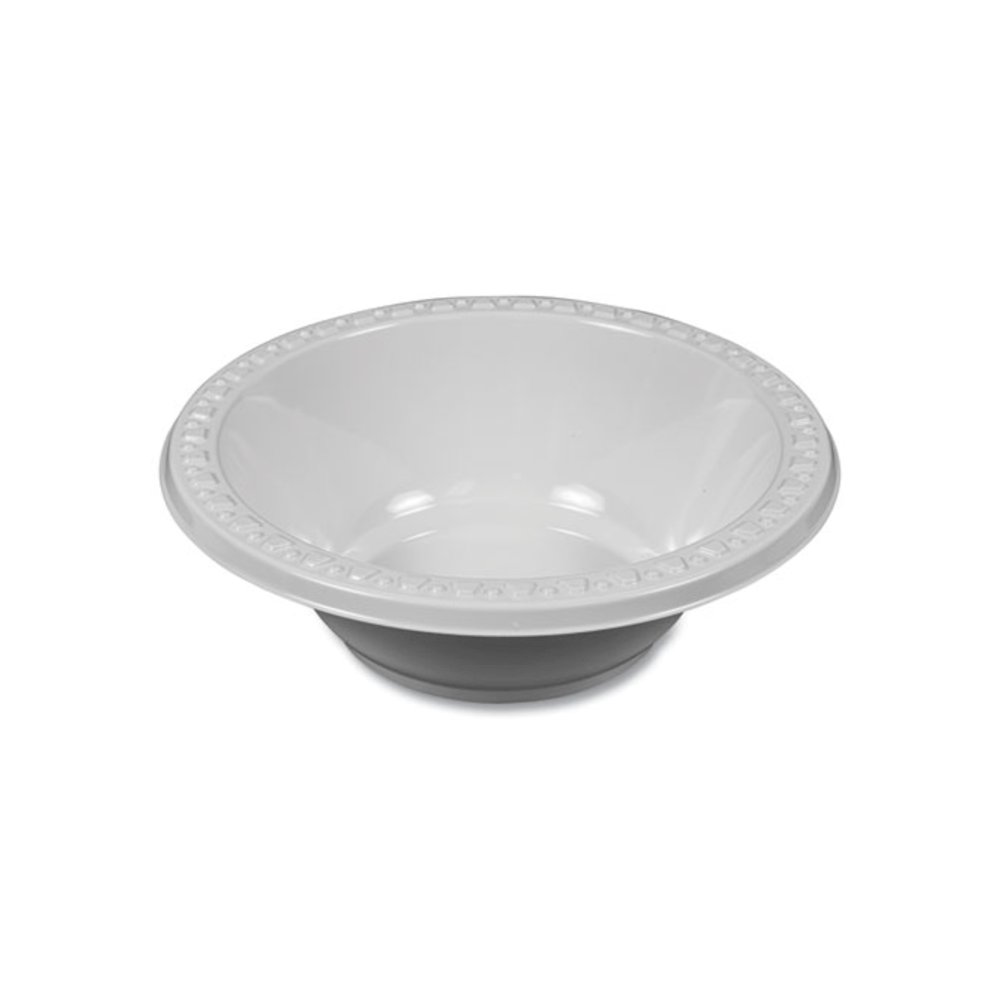 Plastic Dinnerware, Bowl, 12 oz, White, 125/Pack. Picture 4
