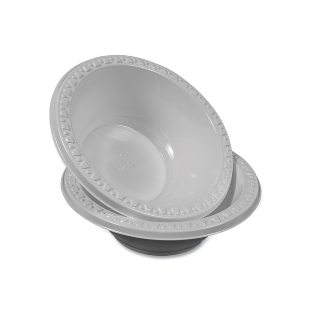 Plastic Dinnerware, Bowl, 12 oz, White, 125/Pack. Picture 5