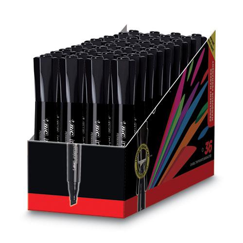 Intensity Chisel Tip Permanent Marker Value Pack, Broad Chisel Tip, Black, 36/Pack. Picture 3