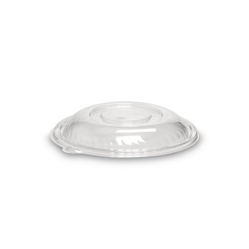 Caterline Pack n' Serve Plastic Lids, Dome Lid, 10" Diameter x 1.38" h, Clear, 25/Carton. Picture 1