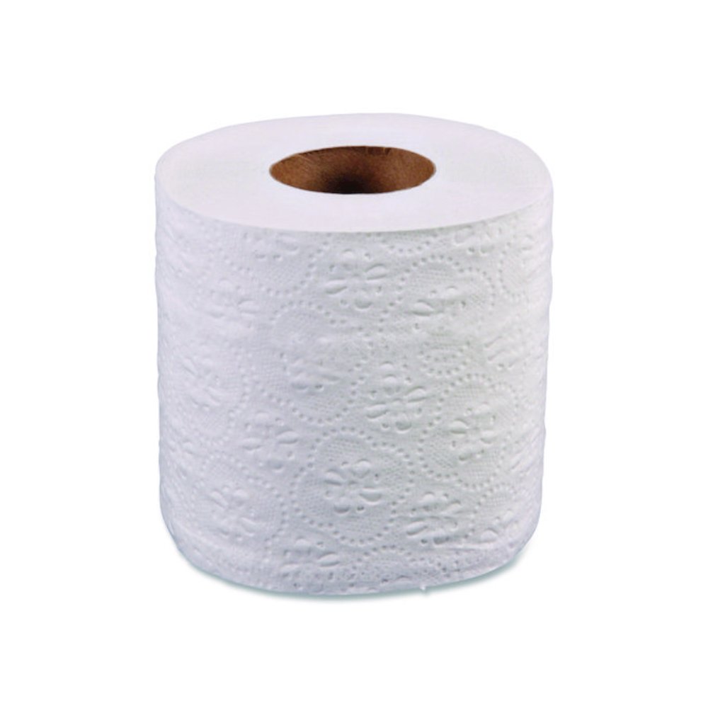 Two-Ply Toilet Tissue, Standard, Septic Safe, White, 4 x 3, 500 Sheets/Roll, 96 Rolls/Carton. Picture 3
