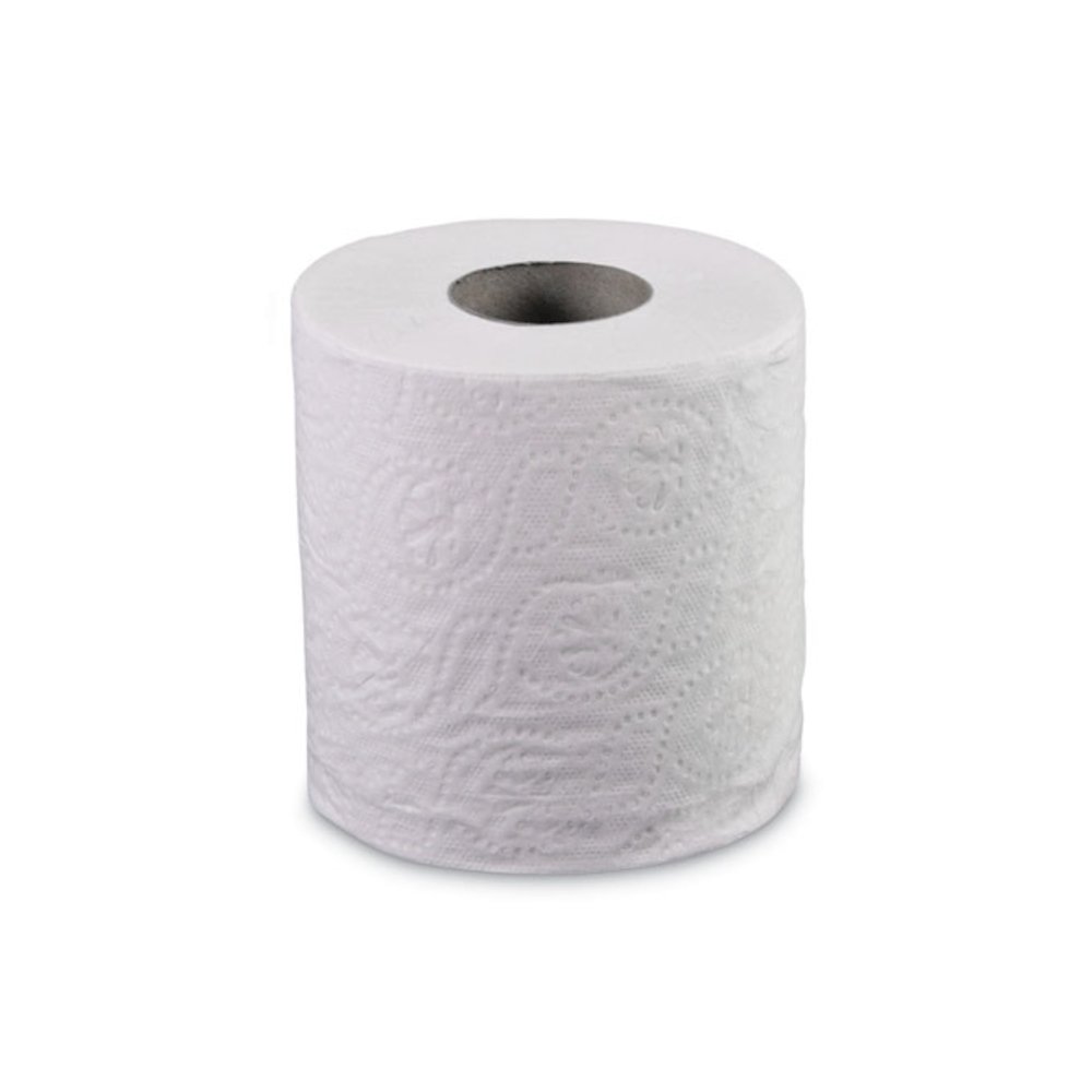Two-Ply Toilet Tissue, Septic Safe, White, 500 Sheets/Roll, 96 Rolls/Carton. Picture 2