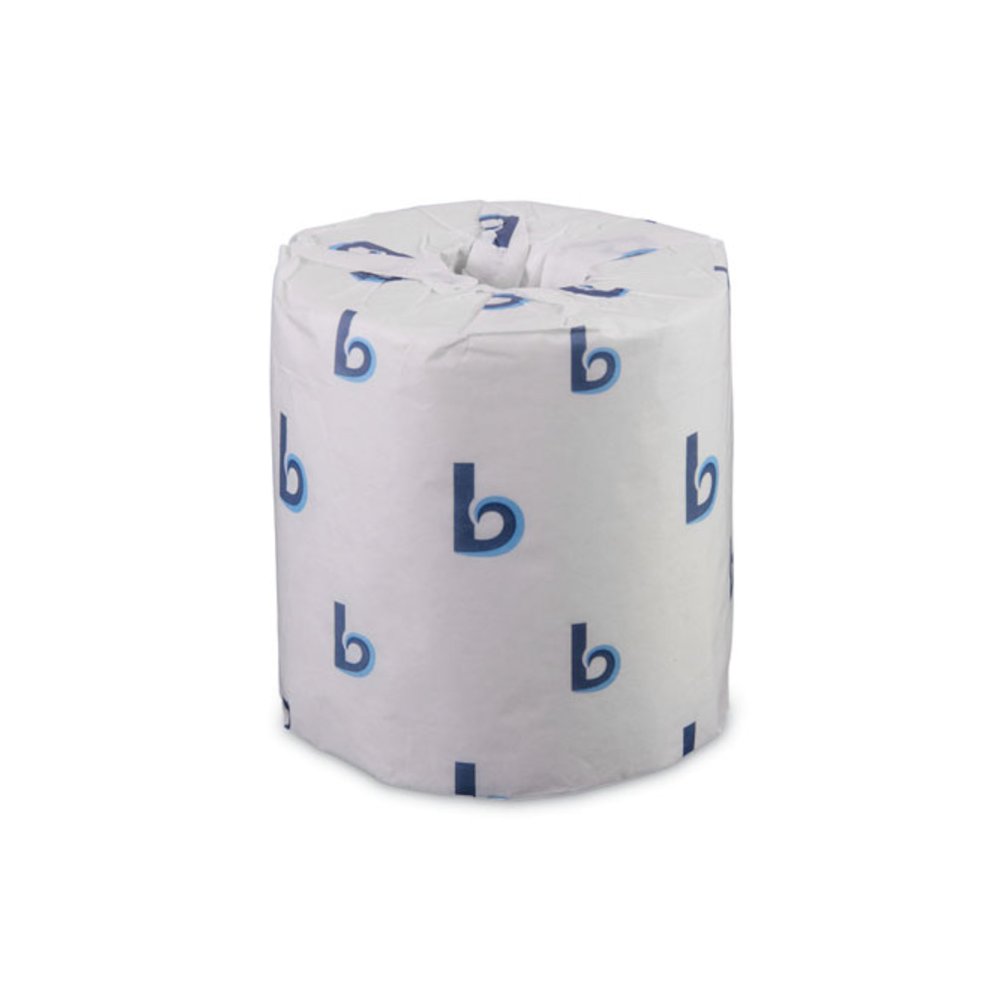 Two-Ply Toilet Tissue, Septic Safe, White, 500 Sheets/Roll, 96 Rolls/Carton. Picture 1