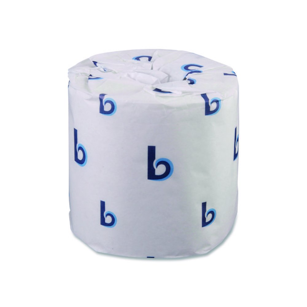 Two-Ply Toilet Tissue, Standard, Septic Safe, White, 4 x 3, 500 Sheets/Roll, 96 Rolls/Carton. Picture 2