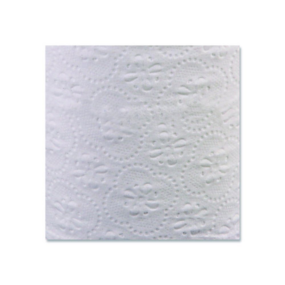 Two-Ply Toilet Tissue, Standard, Septic Safe, White, 4 x 3, 500 Sheets/Roll, 96 Rolls/Carton. Picture 5