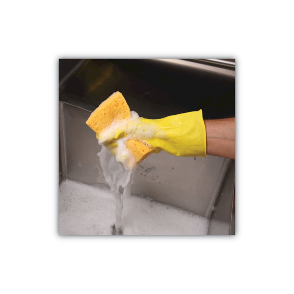 Medium Cellulose Sponge, 3.67 x 6.08, 1.55" Thick, Yellow, 24/Carton. Picture 4