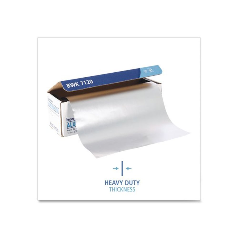Heavy-Duty Aluminum Foil Roll, 87 Gauge, 12" x 500 ft. Picture 4