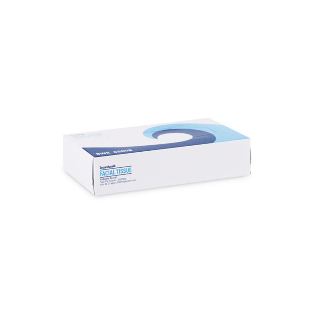Office Packs Facial Tissue, Flat Box, 2-Ply, White, 100 Sheets/Box, 30 Boxes/Carton. Picture 4