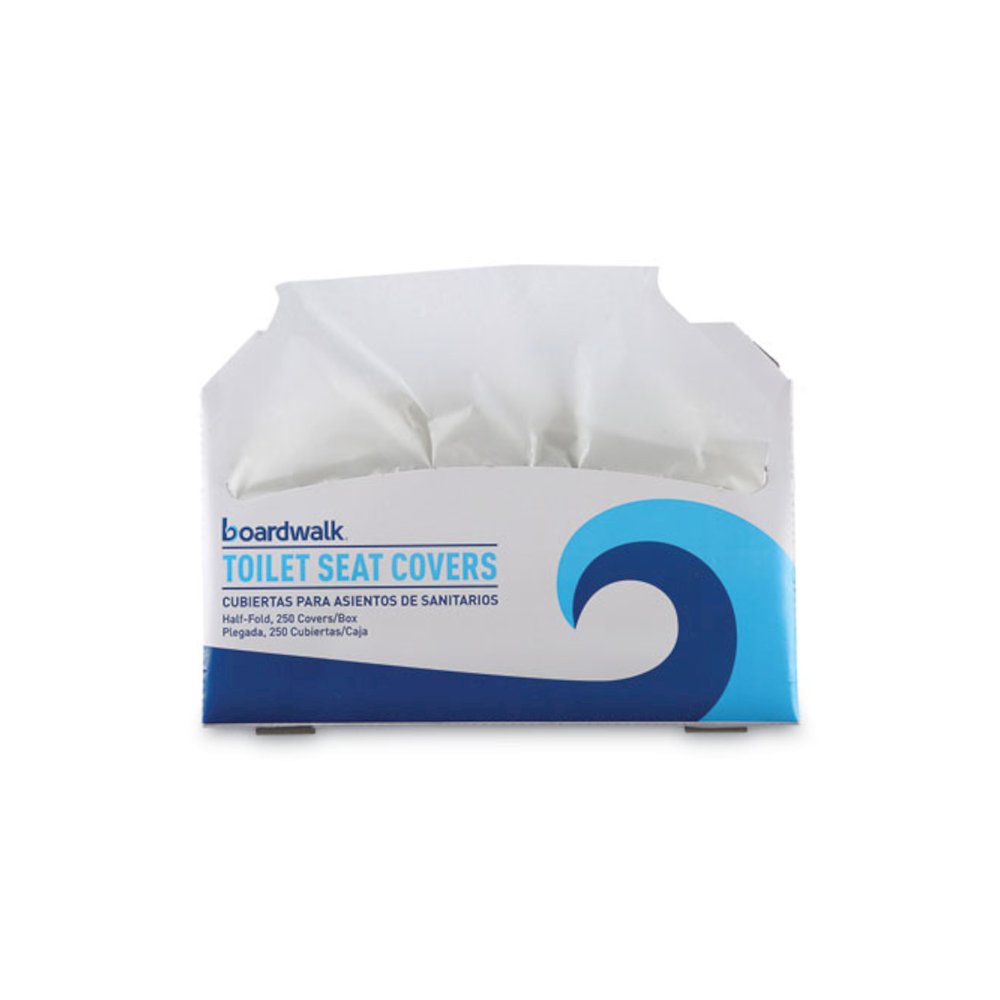 Premium Half-Fold Toilet Seat Covers, 14.17 x 16.73, White, 250/Sleeve, 20 Sleeves/Carton. Picture 2