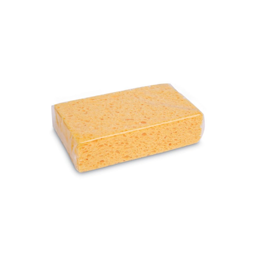 Medium Cellulose Sponge, 3.67 x 6.08, 1.55" Thick, Yellow, 24/Carton. Picture 2