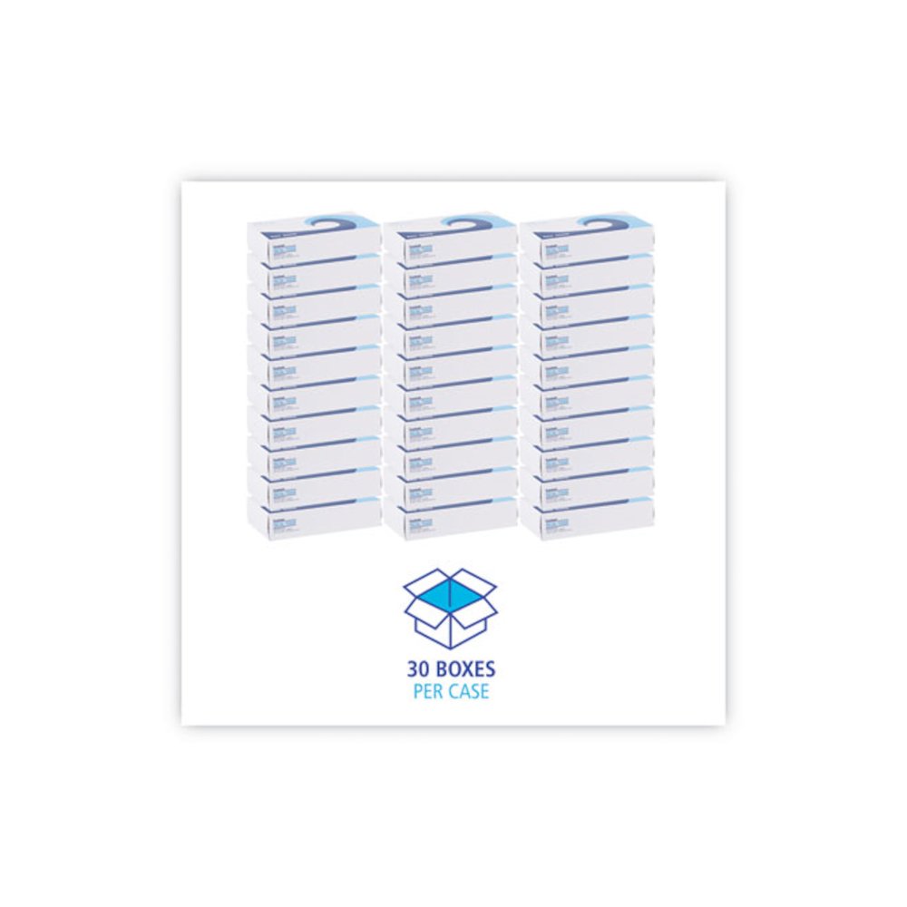 Office Packs Facial Tissue, Flat Box, 2-Ply, White, 100 Sheets/Box, 30 Boxes/Carton. Picture 6