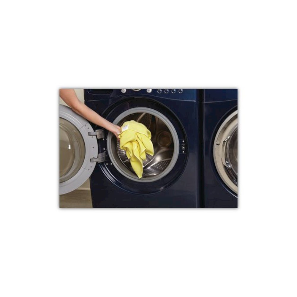 Microfiber Cleaning Cloths, 16 x 16, Yellow, 24/Pack. Picture 4