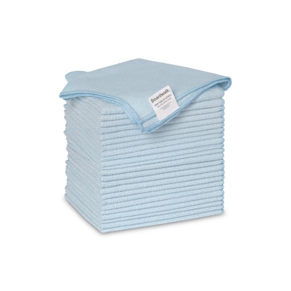 Microfiber Cleaning Cloths, 16 x 16, Blue, 24/Pack. Picture 1