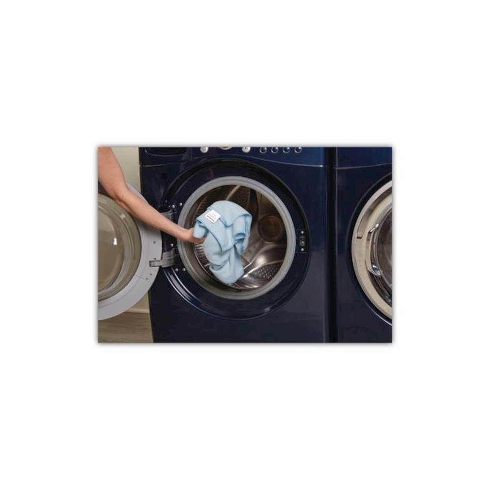 Microfiber Cleaning Cloths, 16 x 16, Blue, 24/Pack. Picture 4